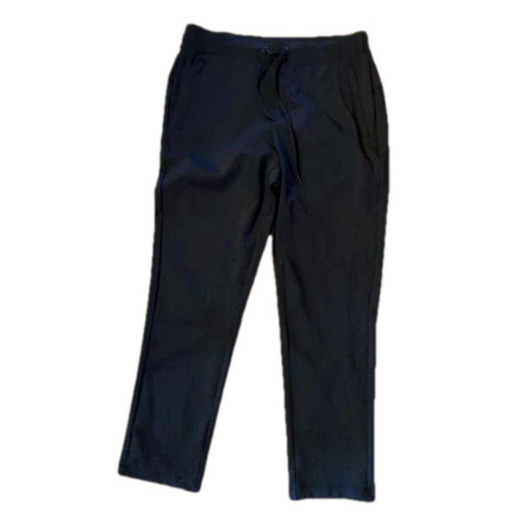 Yogalicious Women's straight leg black Lux pants pockets size Medium